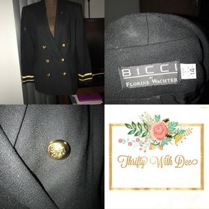 Black and Gold Bicci Blazer